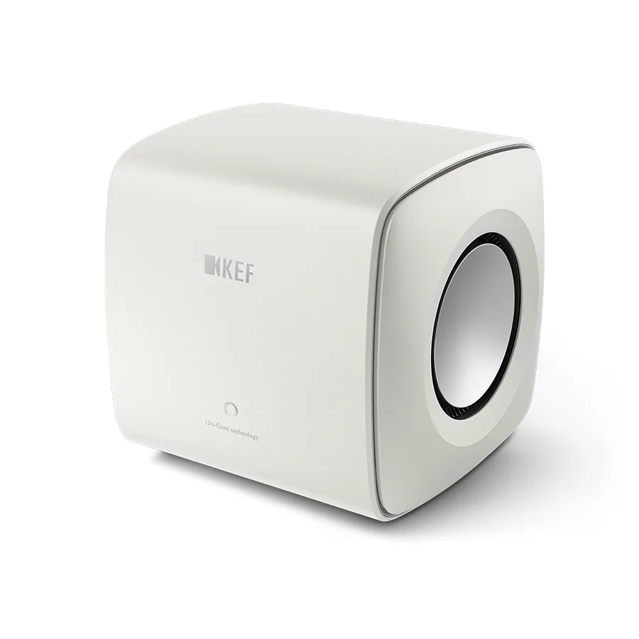 KEF KC62 超重低音揚聲器 礦石白