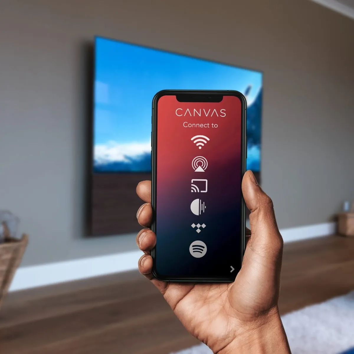 用手機 CANVAS App 連線設定一體式音響並進行空間校正